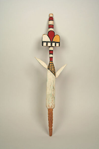 Tablita (includes attachment), Cotton, wood, pigment, Hopi