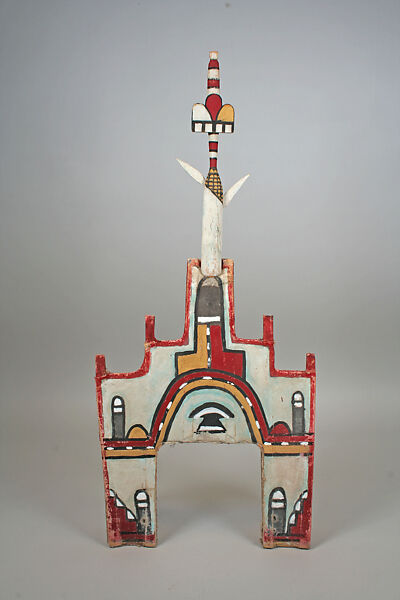 Tablita (includes attachment), Cotton, wood, pigment, Hopi