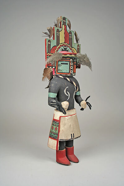 Hemis Katsina (Sio Hemis), Jimmy Keywaytewa (Native American, Hopi, 1889–1966), Cottonwood, feathers, wool, pigment