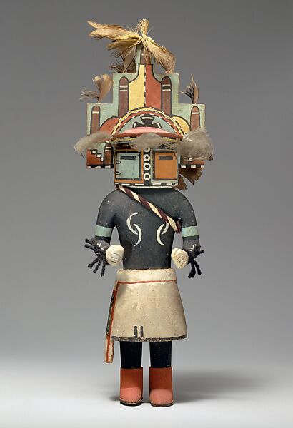 Hemis Katsina (Sio Hemis), Jimmy Keywaytewa (Native American, Hopi, 1889–1966), Cottonwood, feathers, wool, pigment 