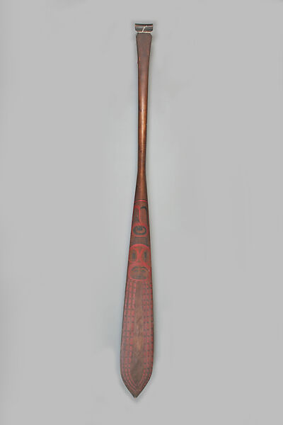 Steering Paddle, Wood, pigment, Haida or Tlingit