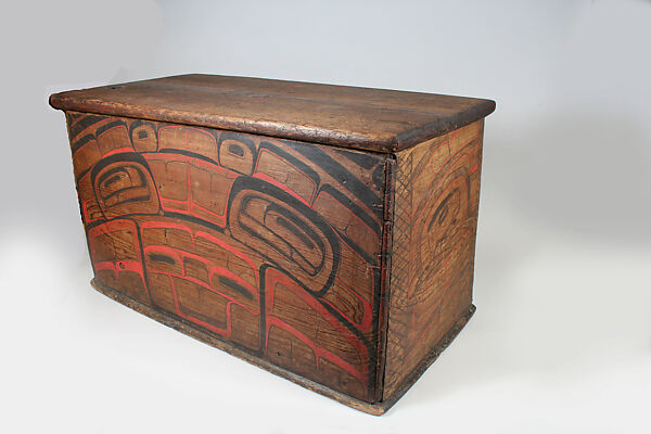 Storage Chest, Wood, pigment, Heiltsuk