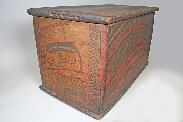Storage Chest, Wood, pigment, Heiltsuk