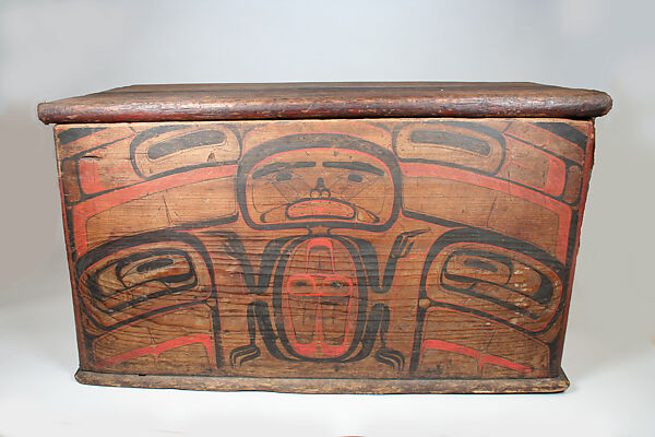 Storage Chest, Wood, pigment, Heiltsuk