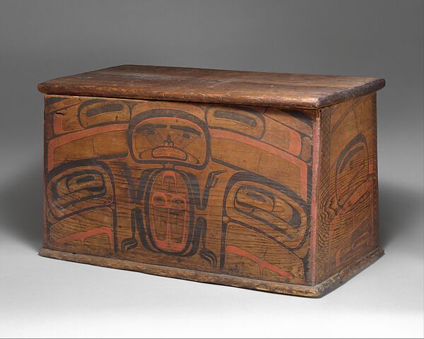 Storage Chest, Wood, pigment, Heiltsuk