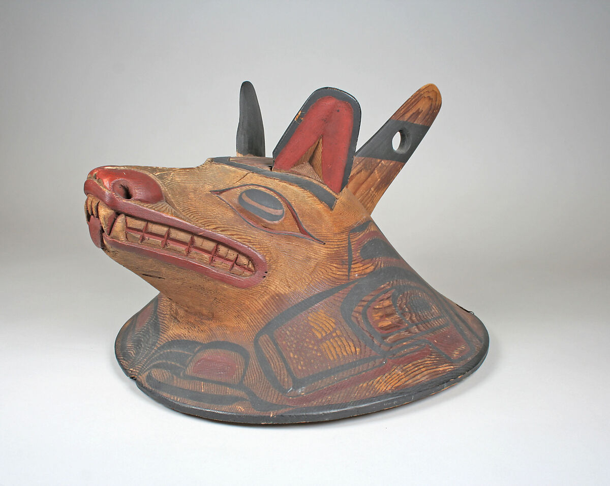 Crest Helmet, Wood, pigment, Haida