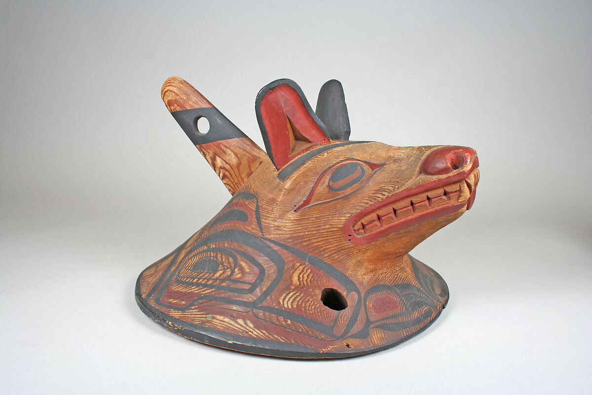 Crest Helmet, Wood, pigment, Haida