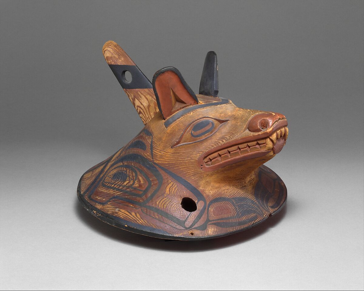 Crest Helmet, Wood, pigment, Haida 