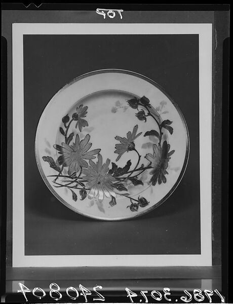 Plate, William Lycett Studios (1883–1909), Porcelain, American
