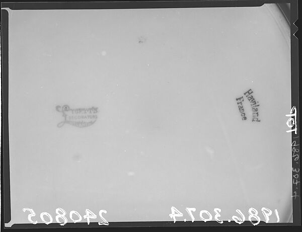 Plate, William Lycett Studios (1883–1909), Porcelain, American