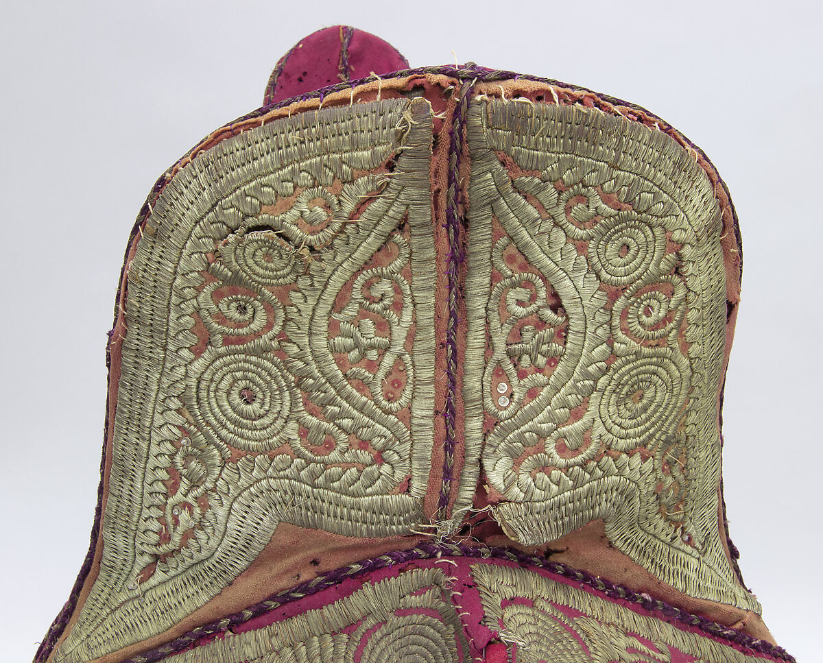 Saddle, Bridle, Bit, and Trappings, Wood, iron, tin, leather, gold, textile, metallic thread, Moroccan
