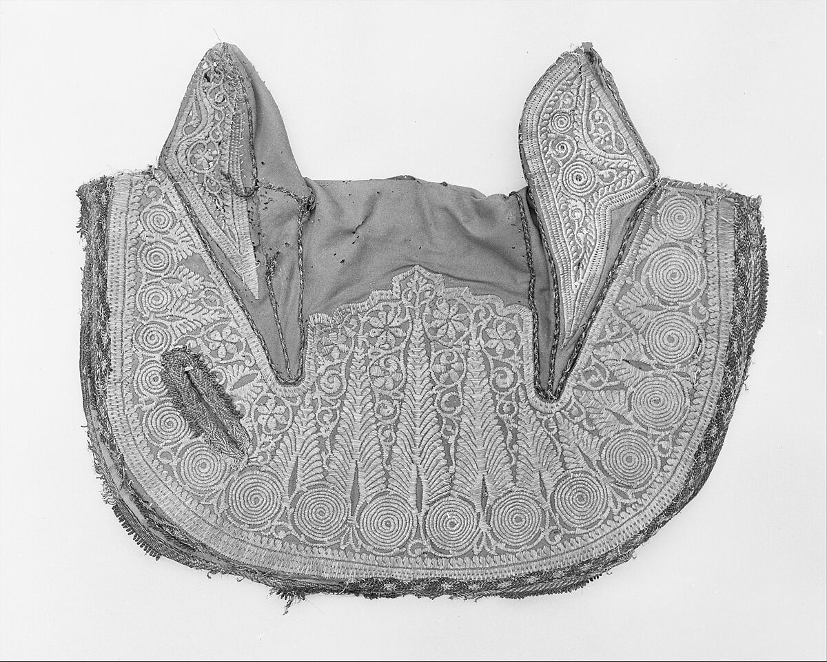 Saddle, Bridle, Bit, and Trappings, Wood, iron, tin, leather, gold, textile, metallic thread, Moroccan