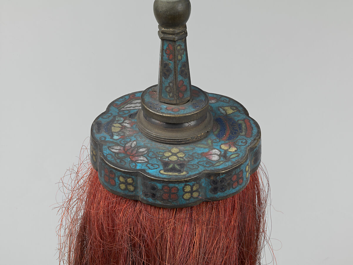 Saddle and Horse Trappings, Wood, horn, ivory, textile, silver, iron, cloisonné, hair, Korean