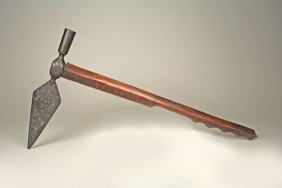 Pipe Tomahawk, Wood, metal, Ojibwa(?)