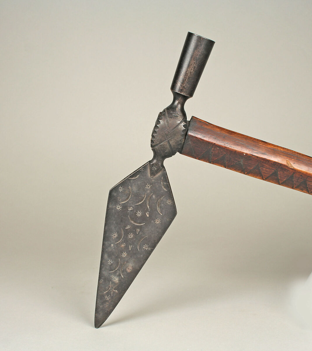 Pipe Tomahawk, Wood, metal, Ojibwa(?)