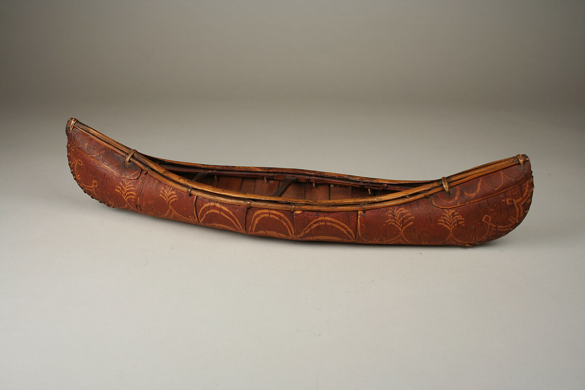 Canoe Model, Jo Polis (Native American, Penobscot, active 1870s), Birchbark, wood