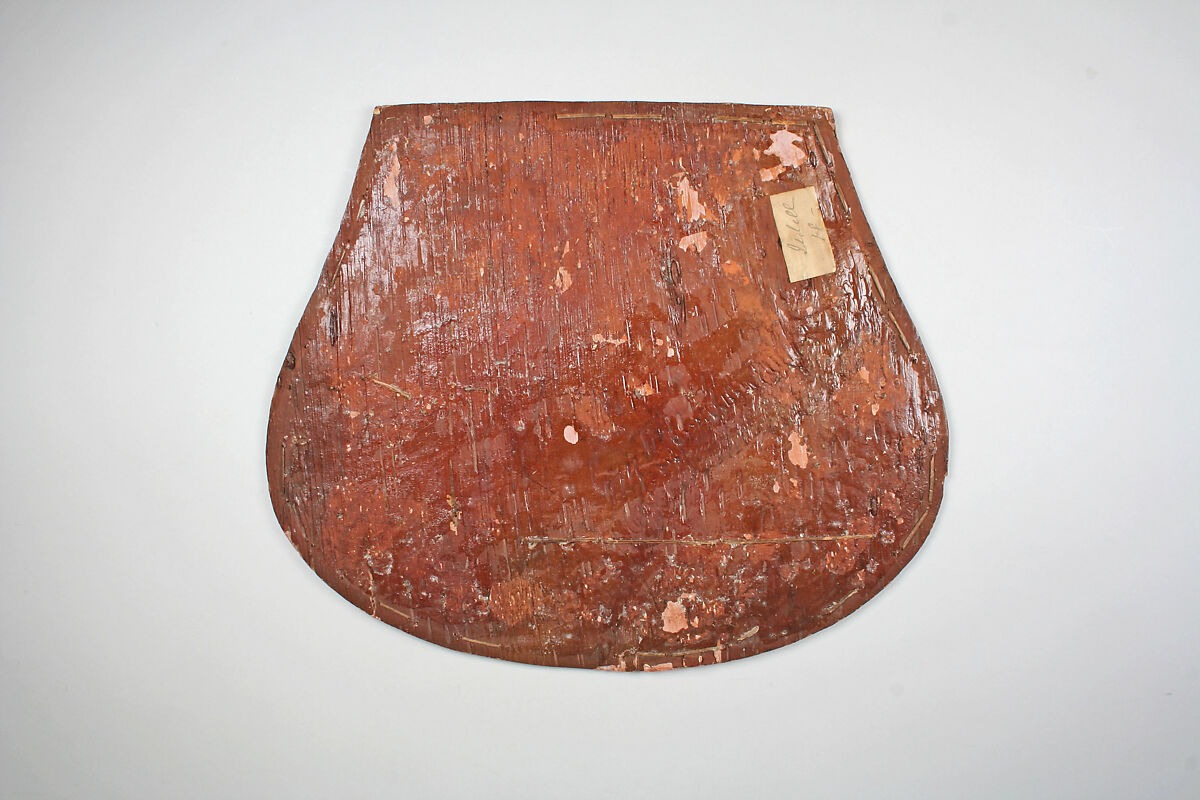 Chair Seat, Birchbark, wood, quill, Micmac
