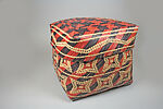 Lidded Trunk, Ada Vilcon Thomas (Native American, Chitimacha, 1924–1992), Dyed rivercane