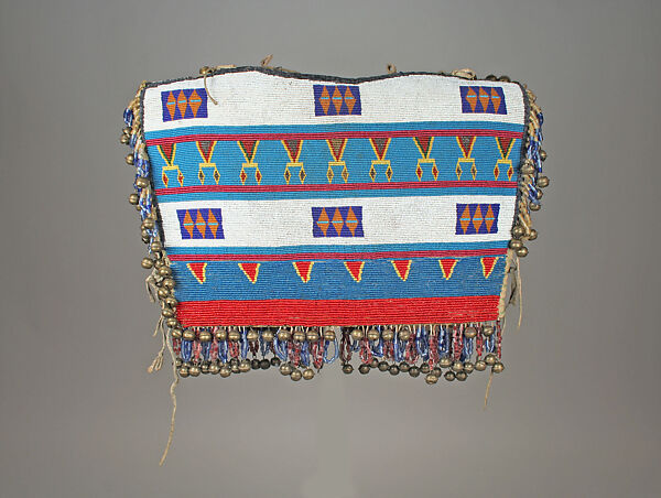 Girl's Cape, Glass, cotton, metal, Native-tanned skin ties, Stoney