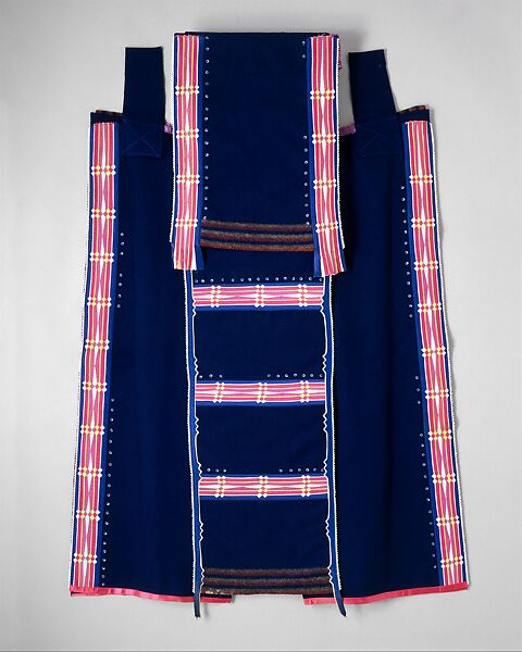 Man's Suit, Georgeann Robinson (Native American, Osage, Pawhuska, Oklahoma, 1917– Bartlesville, Oklahoma, 1985), Wool trade cloth, silk , glass, sequins 
