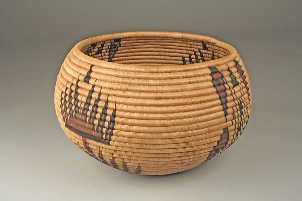 Basketry Bowl (Degikup), Lena Frank Dick (Native American, Antelope Valley Washoe, 1889–1965), Plant fiber