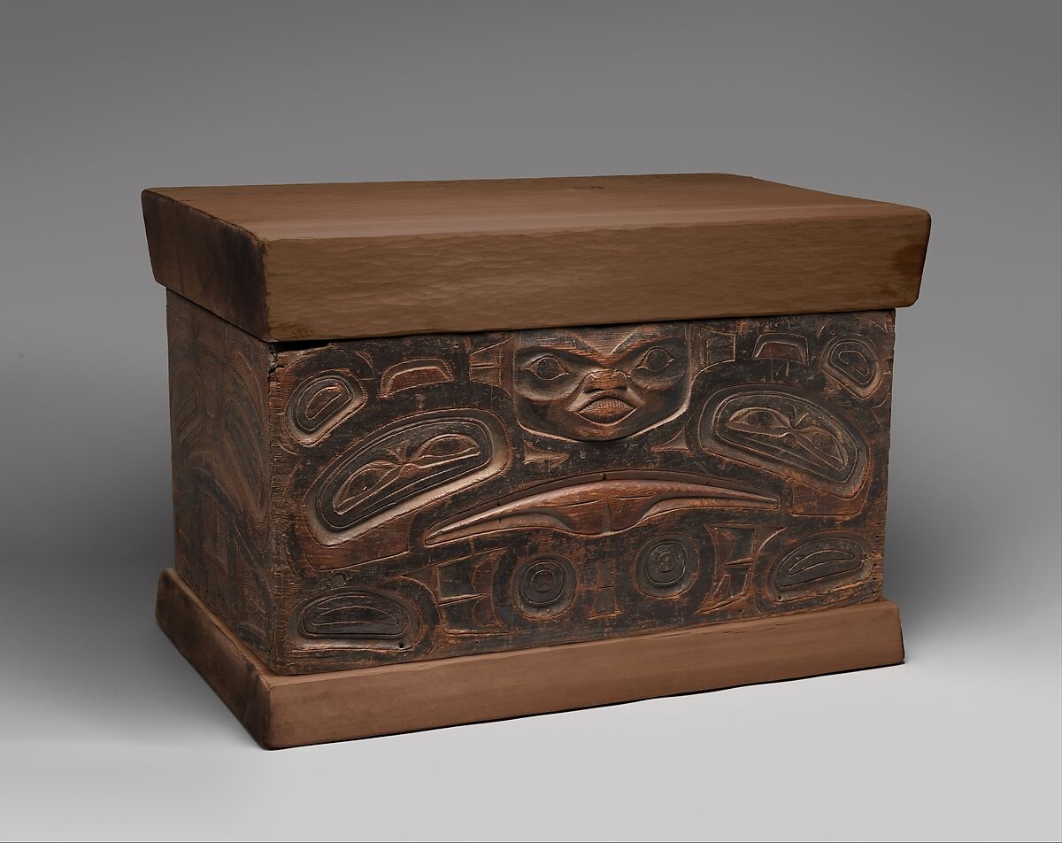 Storage Chest, Wood, pigment, Tlingit or Tsimshian