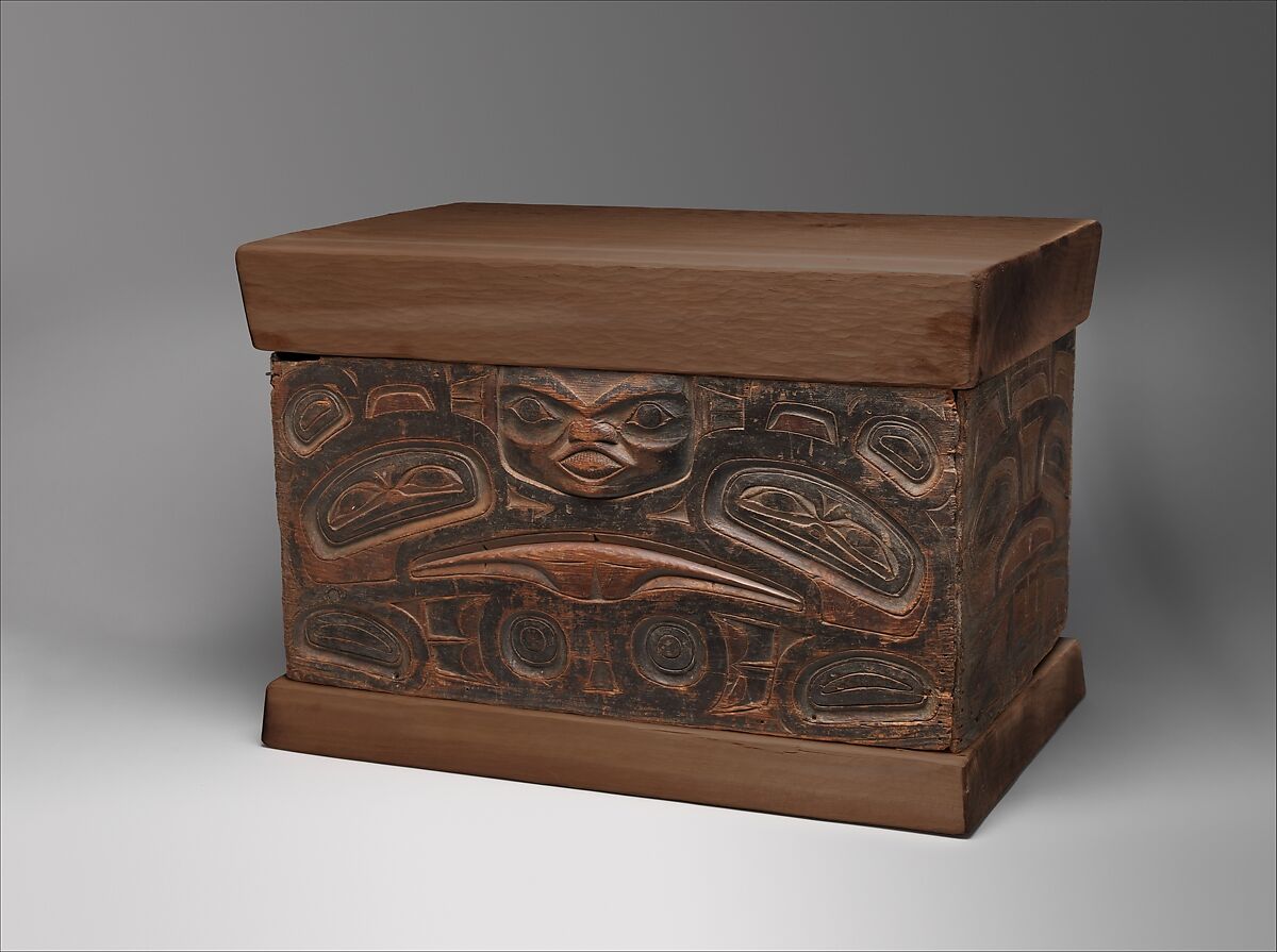 Storage Chest, Wood, pigment, Tlingit or Tsimshian