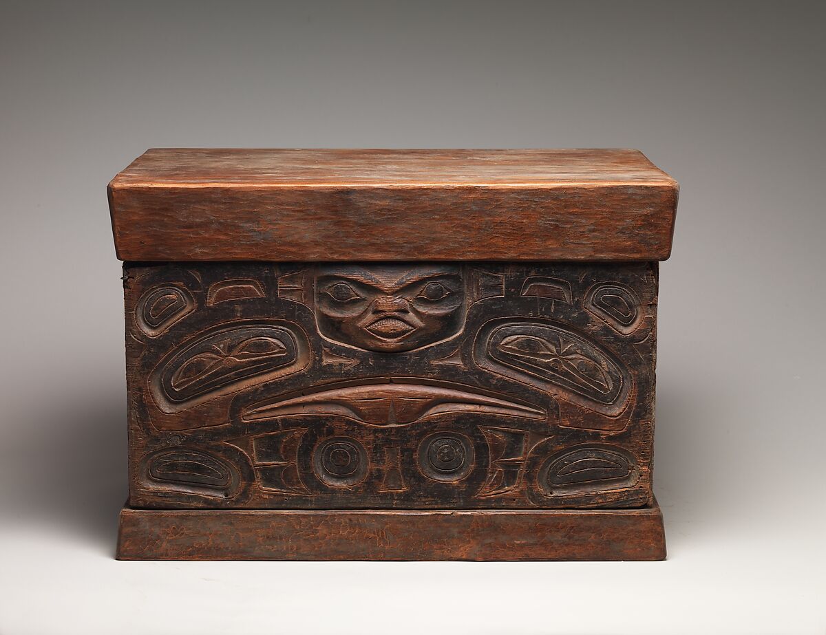 Storage Chest, Wood, pigment, Tlingit or Tsimshian