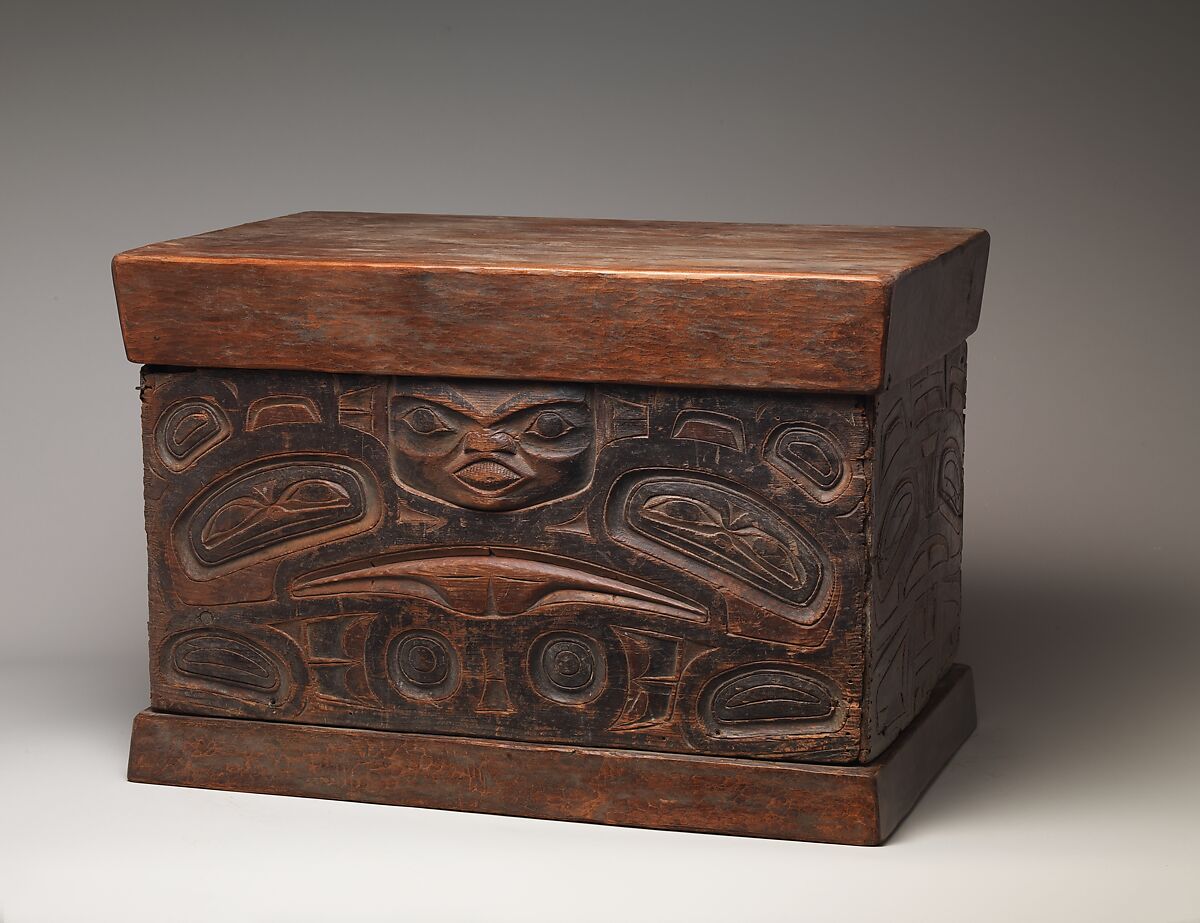 Storage Chest, Wood, pigment, Tlingit or Tsimshian