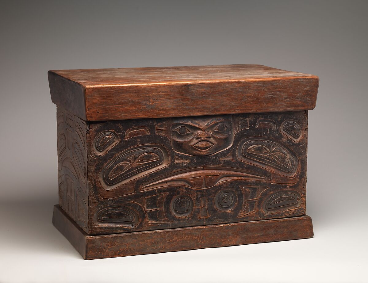 Storage Chest, Wood, pigment, Tlingit or Tsimshian