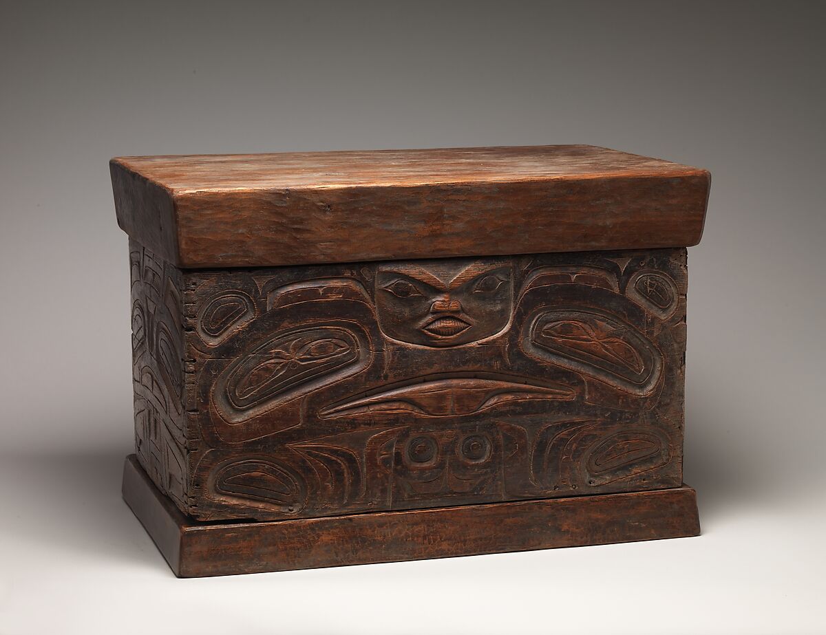 Storage Chest, Wood, pigment, Tlingit or Tsimshian