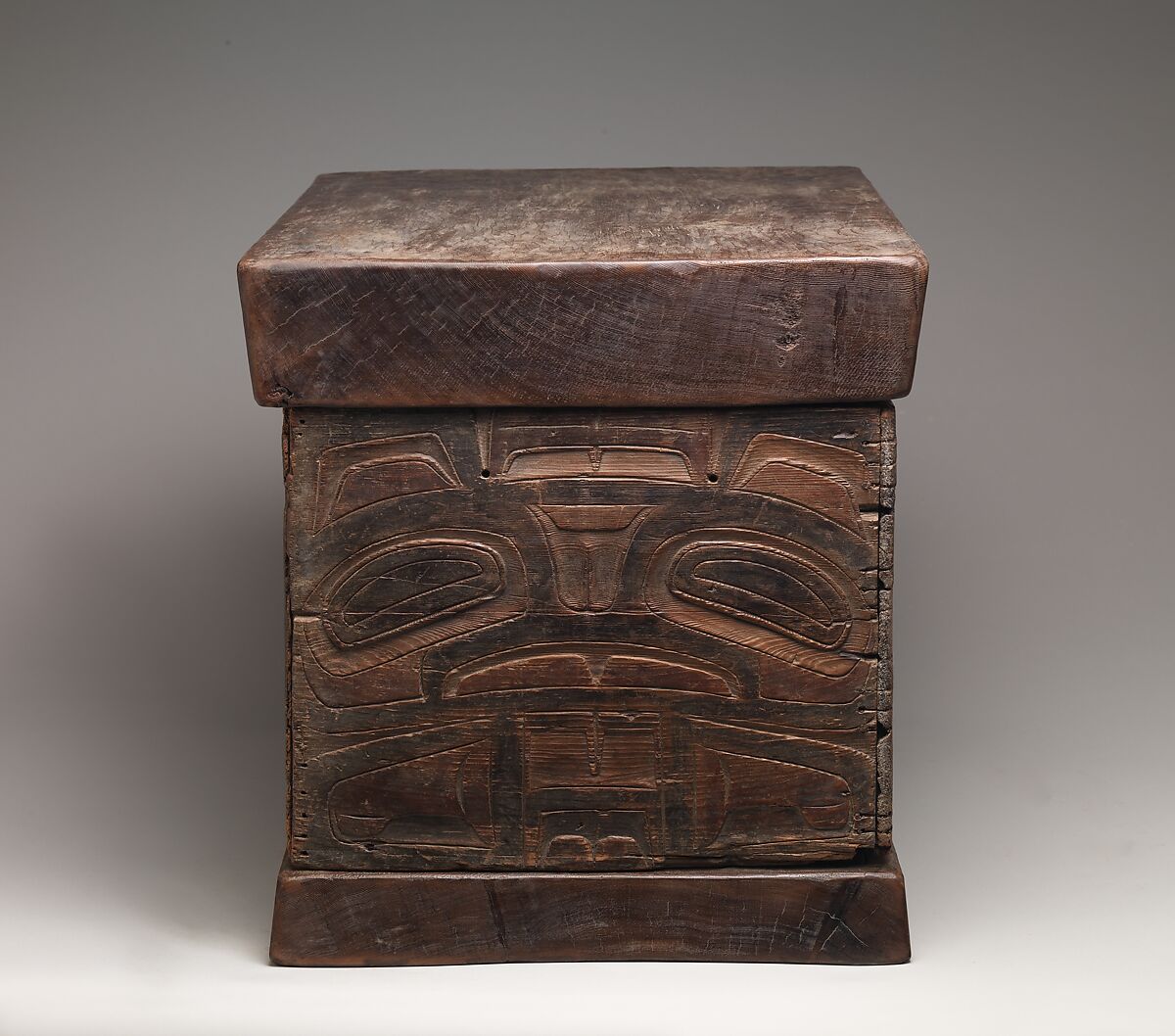 Storage Chest, Wood, pigment, Tlingit or Tsimshian