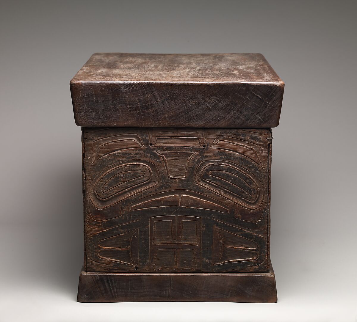 Storage Chest, Wood, pigment, Tlingit or Tsimshian