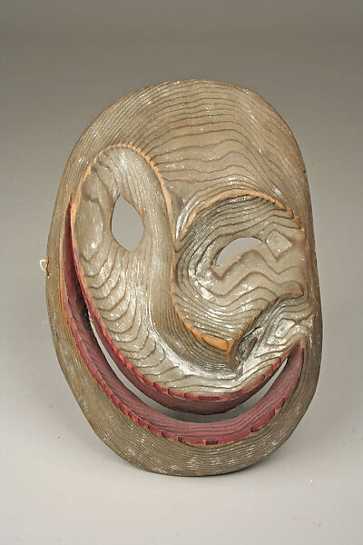 Face Mask, Wood, pigment, Yup'ik