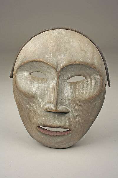 Face Mask, Wood, pigment, Yup'ik