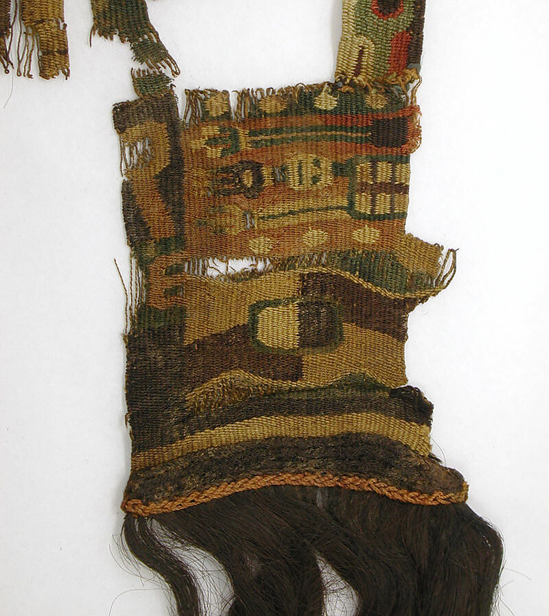 Neck Emblem or Sash, Camelid and human hair, Pukara