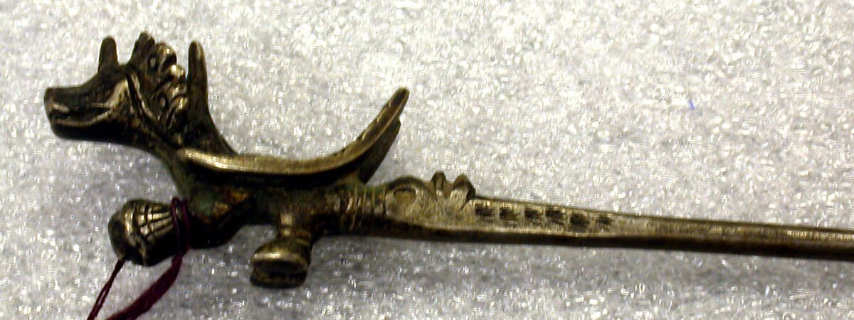 Lime Dipper or Pin, Silver (cast), Tiwanaku