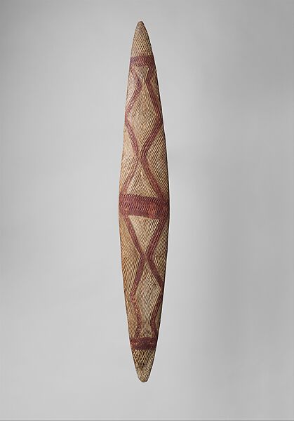 Parrying Shield (Mulgani [?]), Wood, paint, Lower Murray River region 