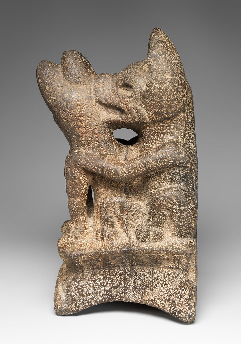 Palma with canines, Classic Veracruz artist(s), Stone, pigment (probably hematite), Classic Veracruz