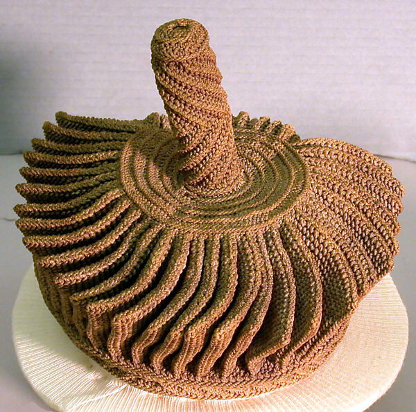 Hat, Raffia palm fiber, Kuba peoples, Nkutshu group 