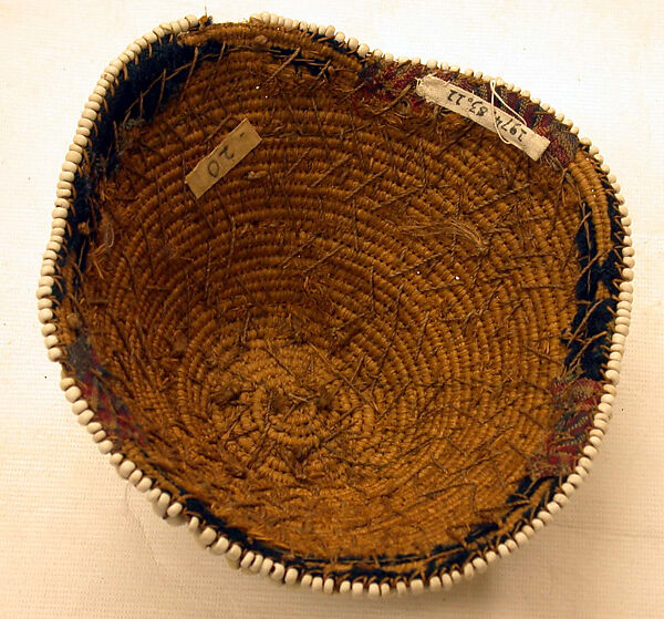 Prestige Cap (Laket mishiing), Raffia palm fiber, cowrie shells, glass beads, Kuba peoples