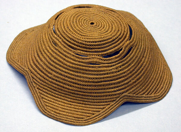 Prestige Cap (Laket mishiing), Raffia palm fiber, Kuba peoples 