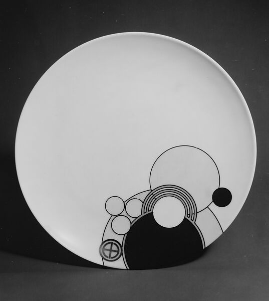 Dinner Plate, Designed by Frank Lloyd Wright (American, Richland Center, Wisconsin 1867–1959 Phoenix, Arizona), Porcelain, American, Japanese 