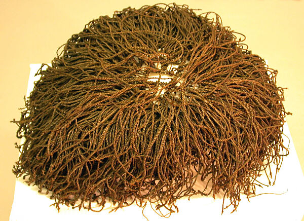 Hat, Raffia fiber cordage, Democratic Republic of Congo 
