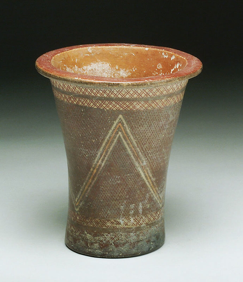 Kero, Ceramic, Inca 
