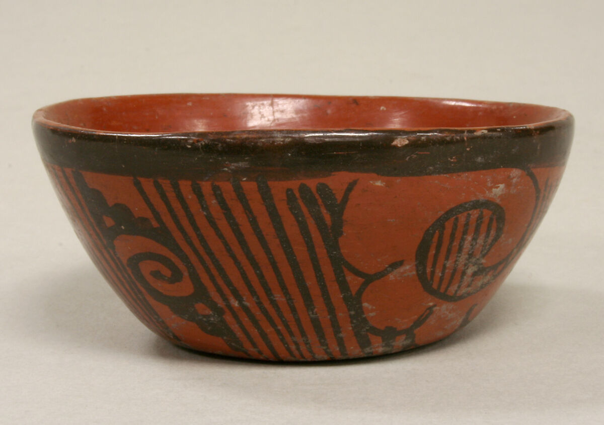 Bowl, Ceramic, pigment, Mexica (Aztec) 