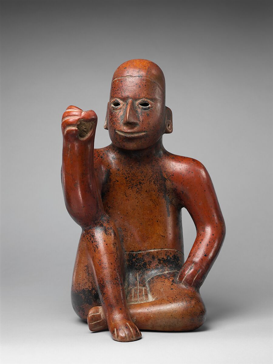 Standard Bearer (?), Ceramic, Colima 