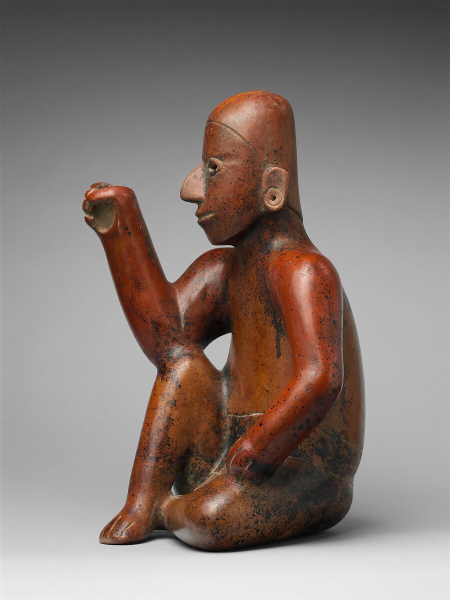 Standard bearer, Colima artist(s), Ceramic, slip, Colima