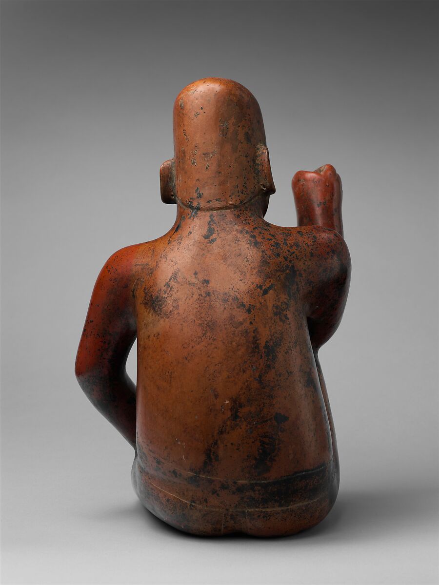 Standard bearer, Colima artist(s), Ceramic, slip, Colima