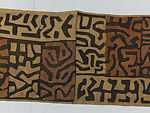Ncák (women's ceremonial skirt), Kuba artist, Raffia palm fiber, dye, Kuba